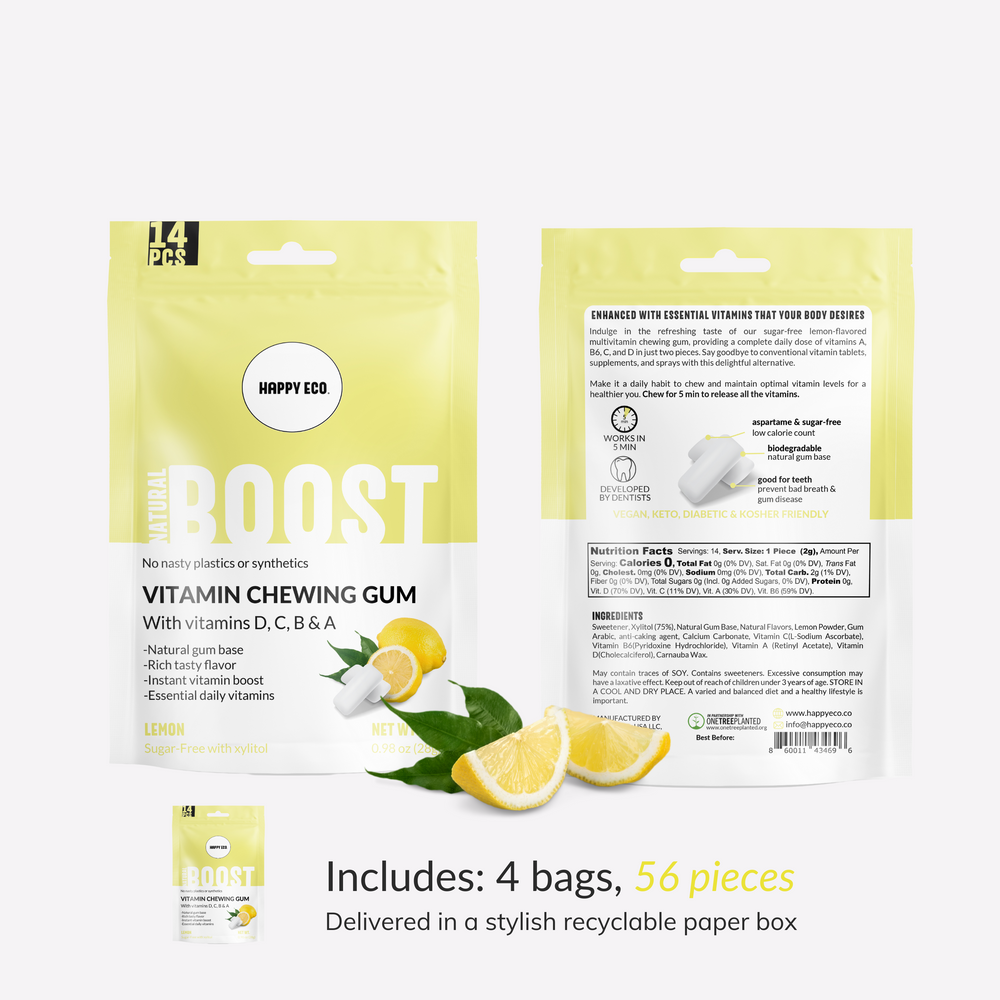 
                      
                        Vitamin  Chewing Gum - Lemon (56pcs)
                      
                    