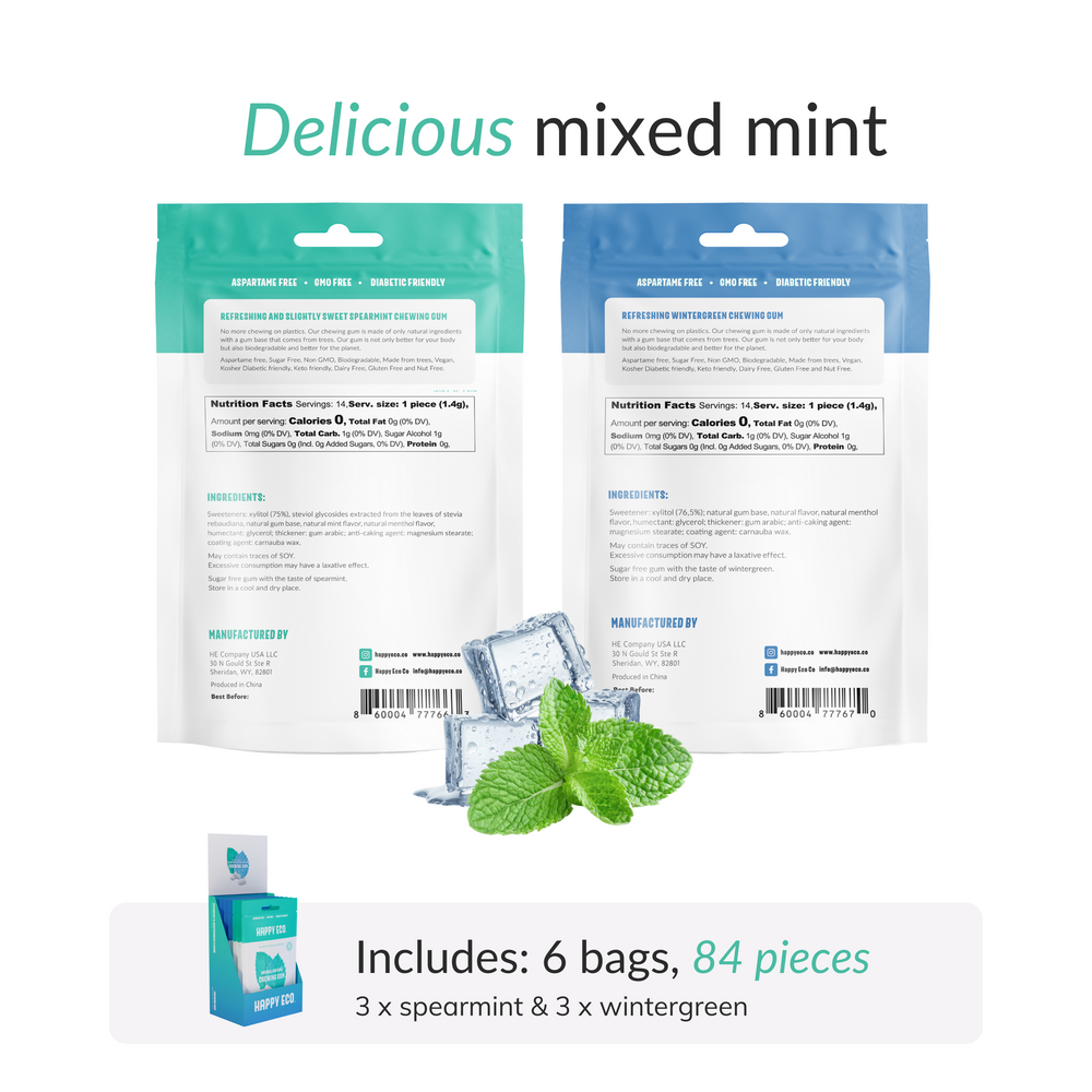 
                      
                        Natural Chewing Gum - Assorted Mint (84pcs)
                      
                    